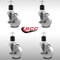Service Caster 4'' SS Nylon Swivel 1-7/8'' Expanding Stem Caster Set with Brake, 4PK SCC-SSEX20S414-NYS-TLB-178-4 - alternate 3